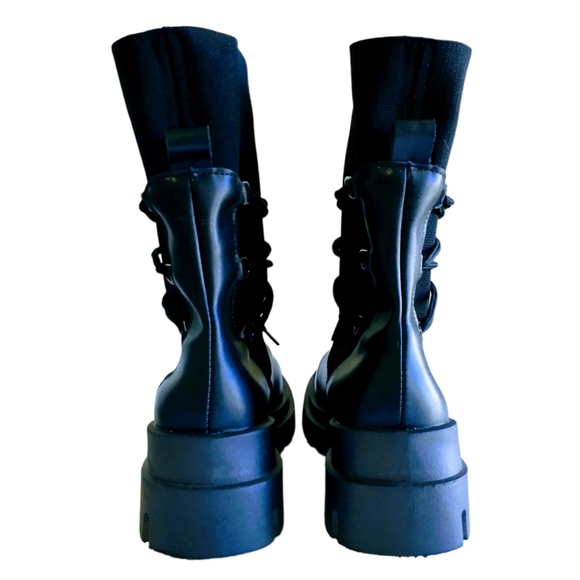 Shein Lace up Front Chunky Sock Boots - Picture 8 of 10